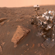 A composite self-portrait of the Curiosity Mars rover, 2018.